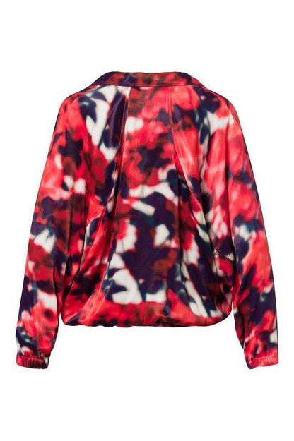 Tuzzi Red Print Blouse