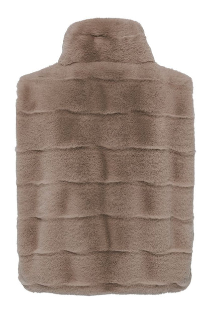 Tuzzi Truffle Faux Fur Vest