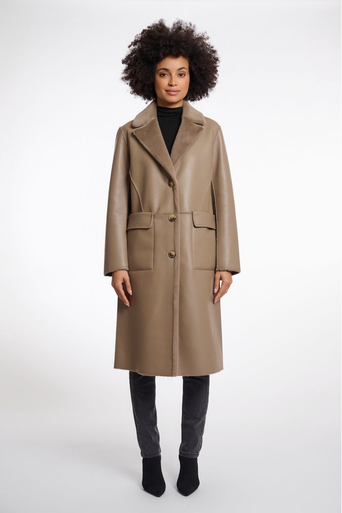 Rino & Pelle Toffee Tatiana Reversible Coat