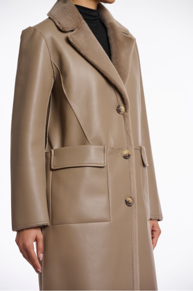 Rino & Pelle Toffee Tatiana Reversible Coat