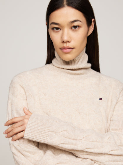 AW24 TH Soft Wool Roll-Neck Sweater