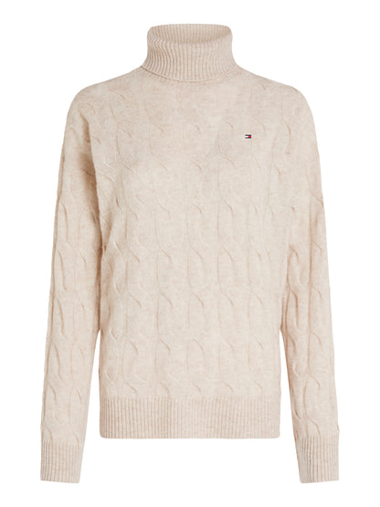 AW24 TH Soft Wool Roll-Neck Sweater