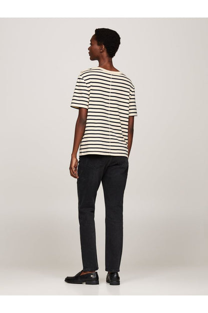 AW24 TH Button Stripe T-Shirt