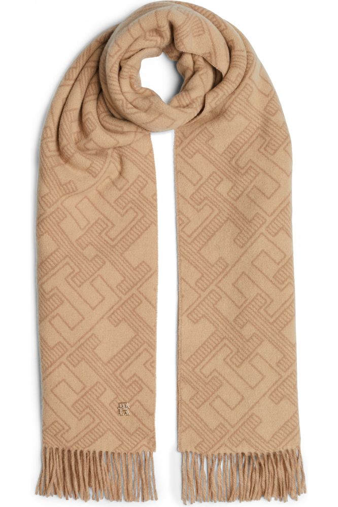 AW24 TH Monogram Wool Scarf