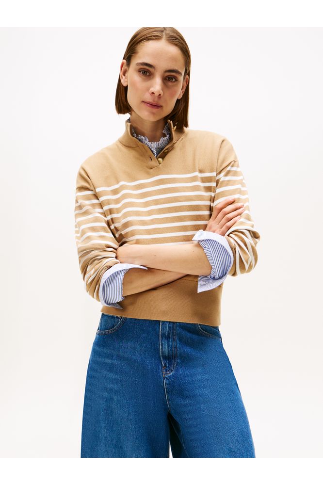 Tommy Hilfiger Jersey Beige Pullover Sweater