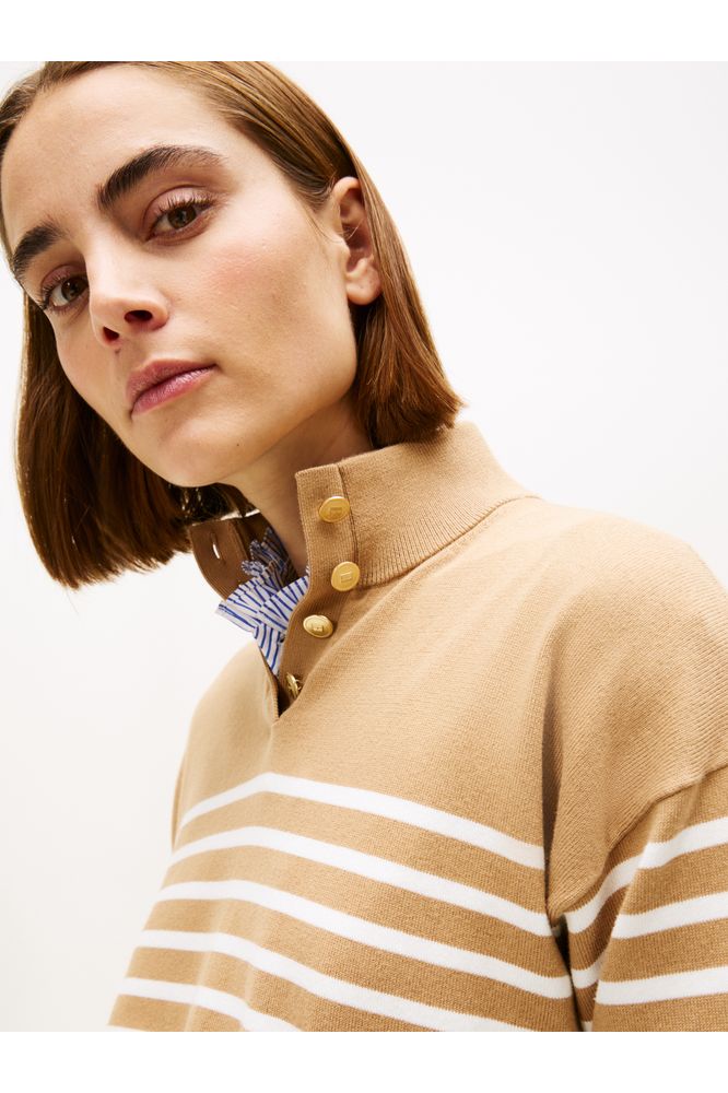 Tommy Hilfiger Jersey Beige Pullover Sweater