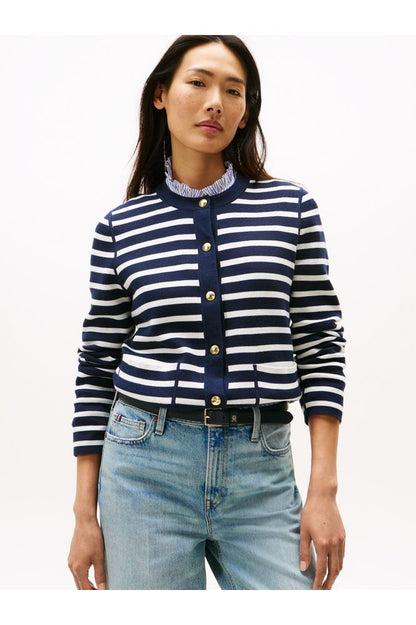 Tommy Hilfiger Navy Reversible Cardigan
