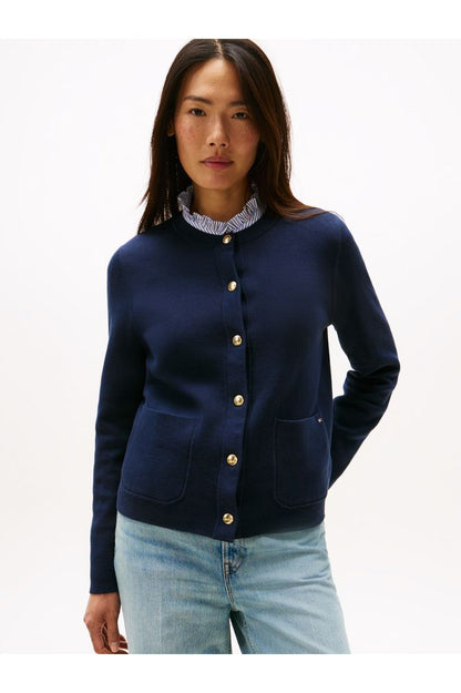 Tommy Hilfiger Navy Reversible Cardigan