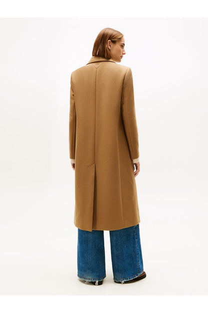 Tommy Hilfiger Brown Classic Wool Coat