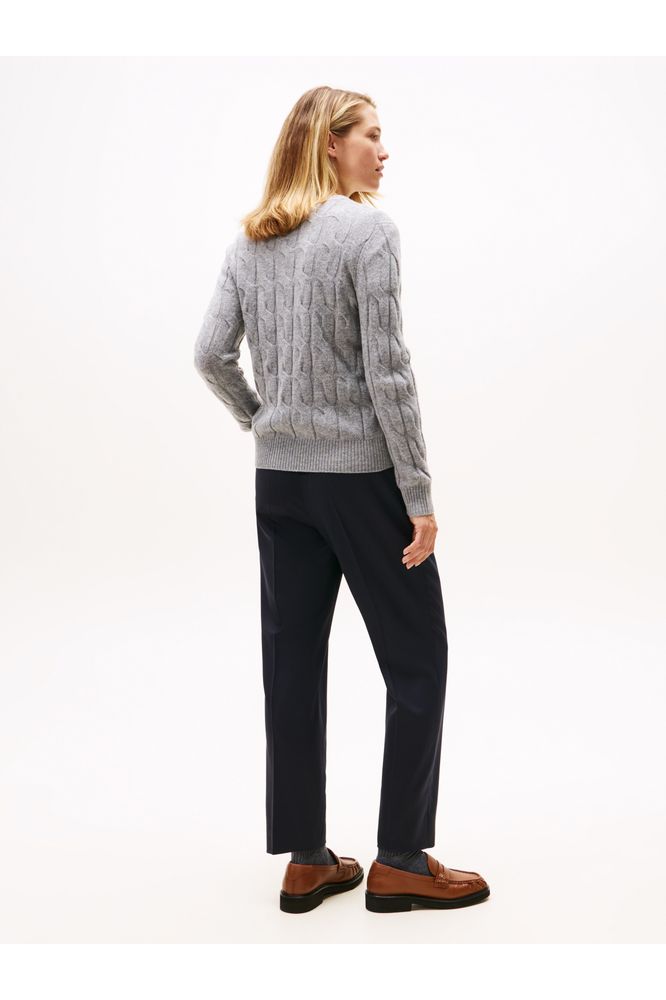 Tommy Hilfiger Mid Grey Cable Pullover