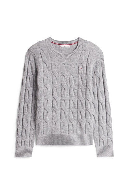 Tommy Hilfiger Mid Grey Cable Pullover