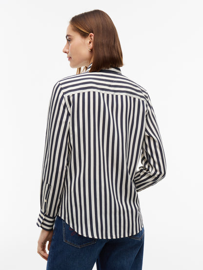 Tommy Hilfiger Stripe Shirt Dark Blue