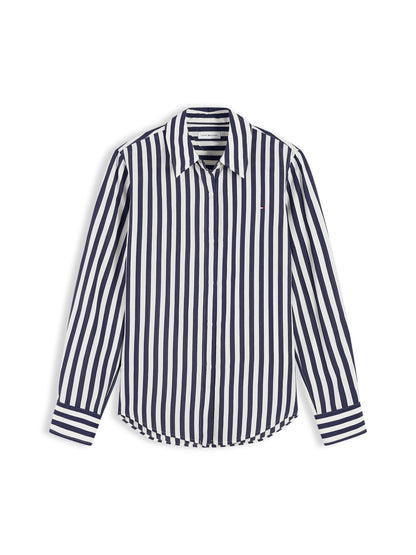 Tommy Hilfiger Stripe Shirt Dark Blue