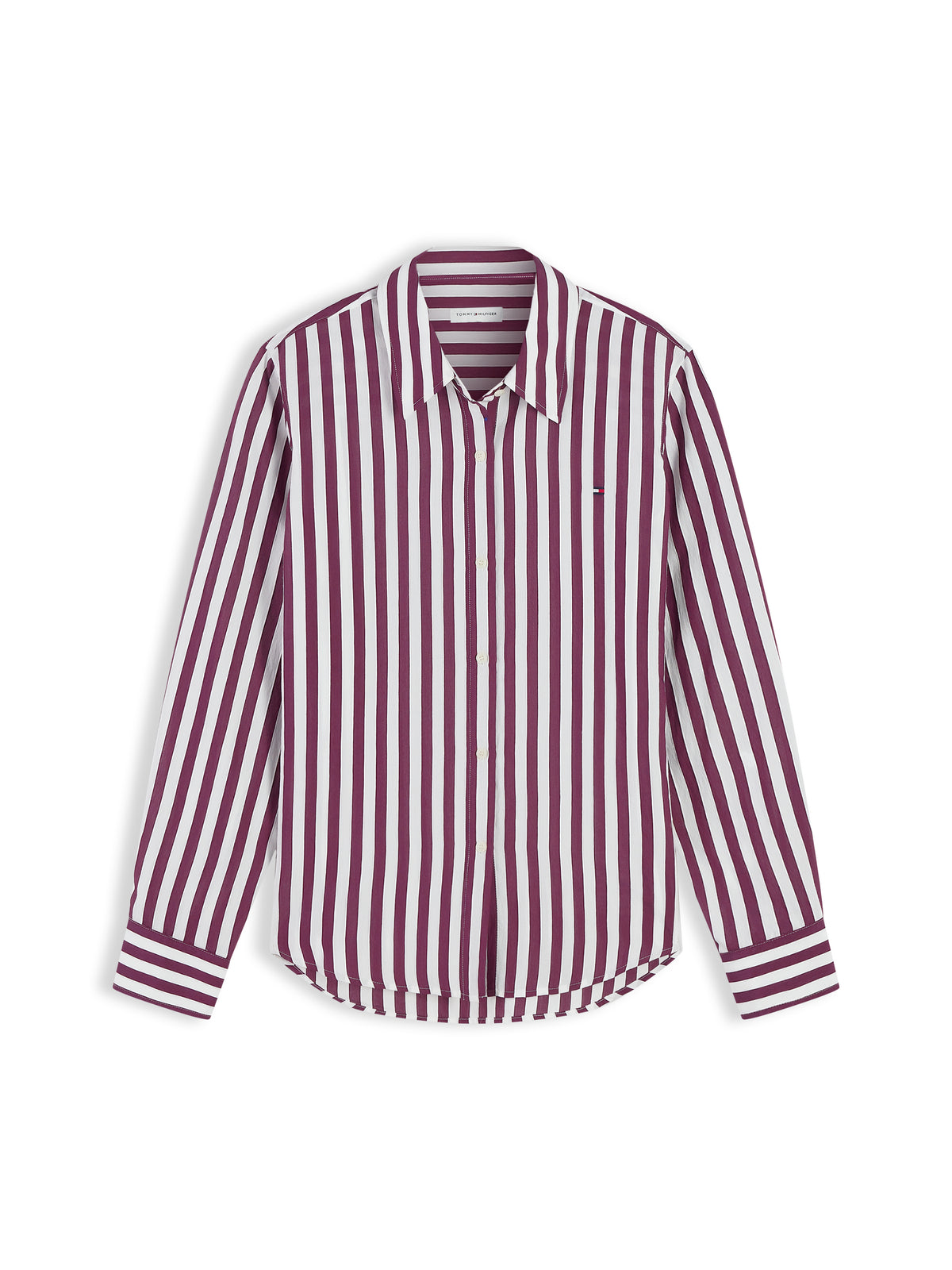 Tommy Hilfiger Stripe Shirt Burgundy