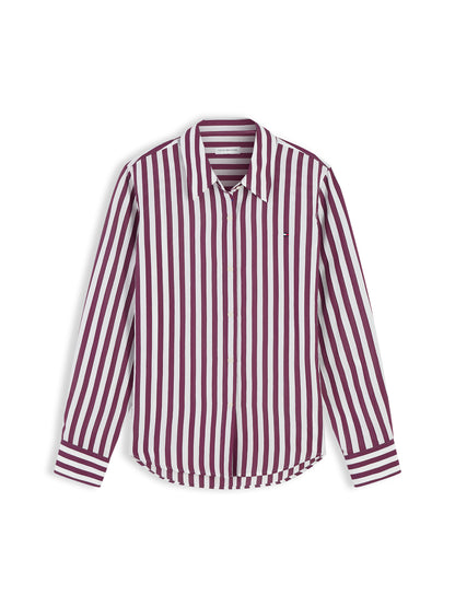 Tommy Hilfiger Stripe Shirt Burgundy