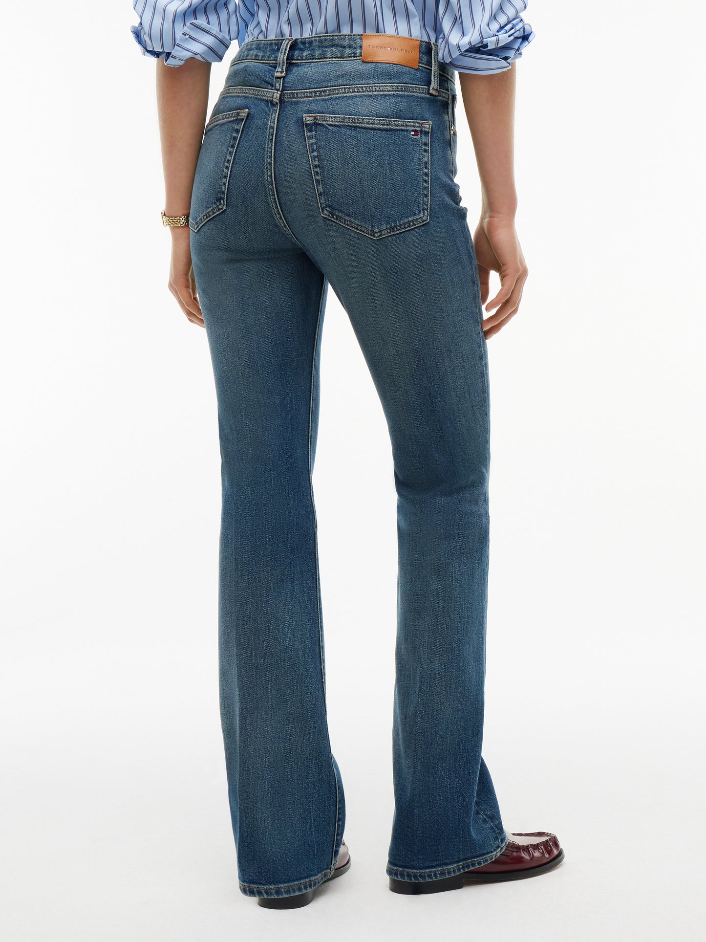 Tommy Hilfiger Skye Mid Rise Bootcut Jeans Ocean