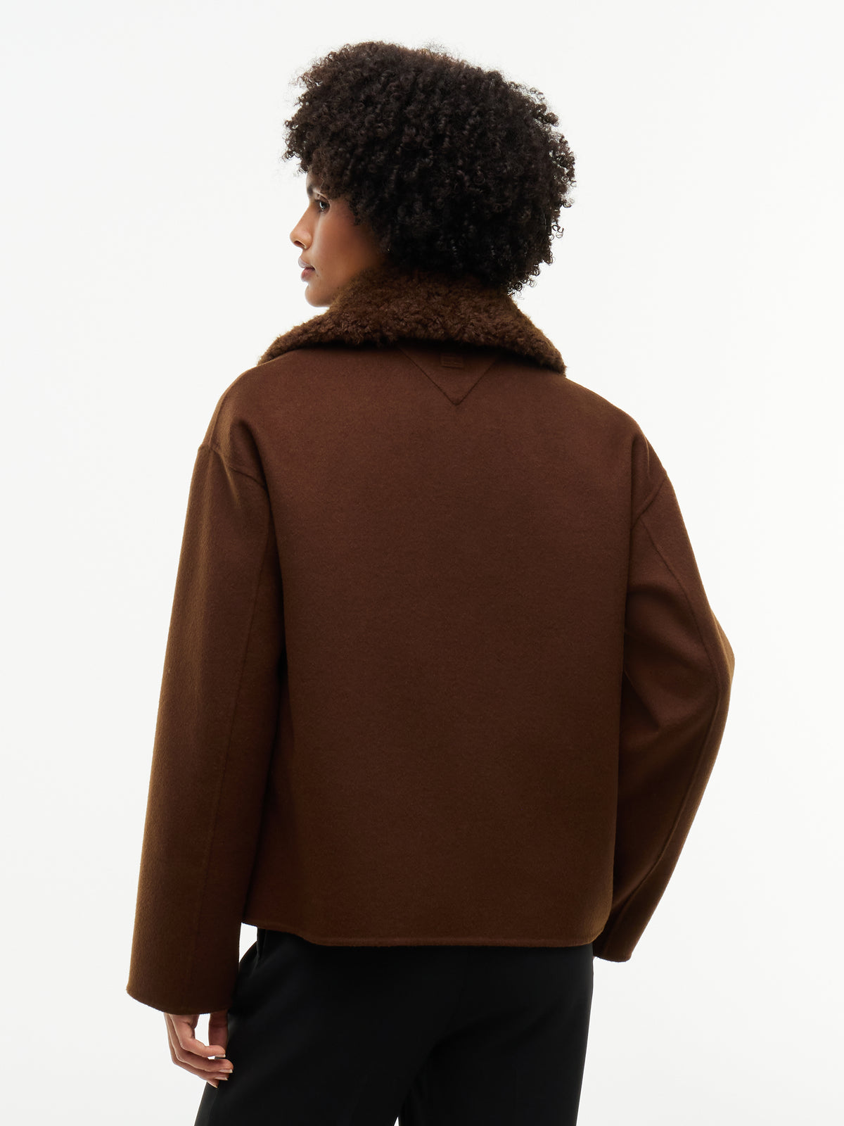 Tommy Hilfiger Wool Zip Jacket Legacy Brown