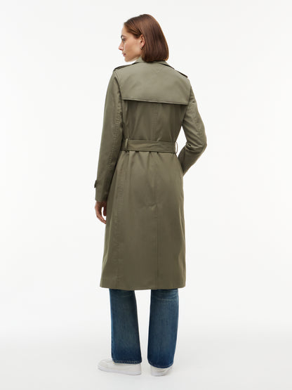 Tommy Hilfiger Cotton Monogram Trench Ghost Fern