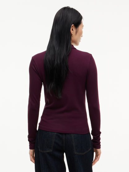 Tommy Hilfiger Slim Rib Polo Deep Burgundy