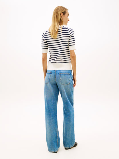 Tommy Hilfiger Short Sleeve Fine Knit Stripe