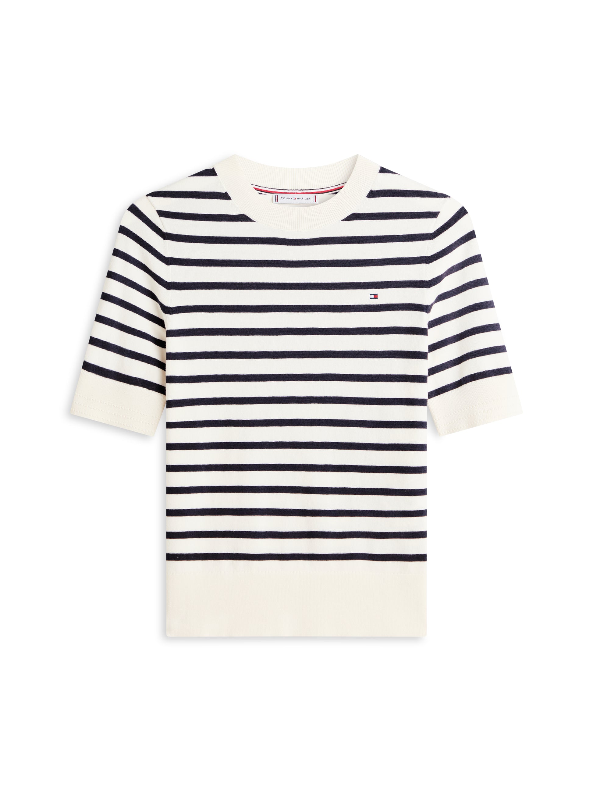 Tommy Hilfiger Short Sleeve Fine Knit Stripe