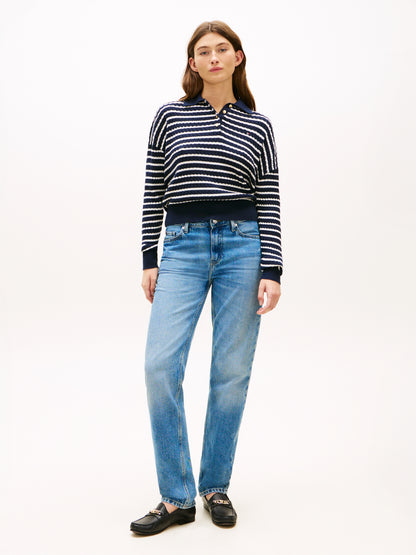 Tommy Hilfiger Cable Polo Navy