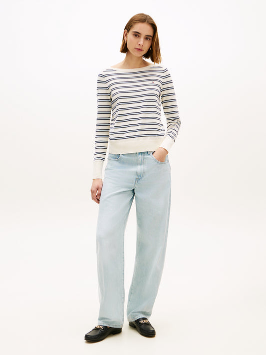 Tommy Hilfiger Boat Neck Stripe Jumper