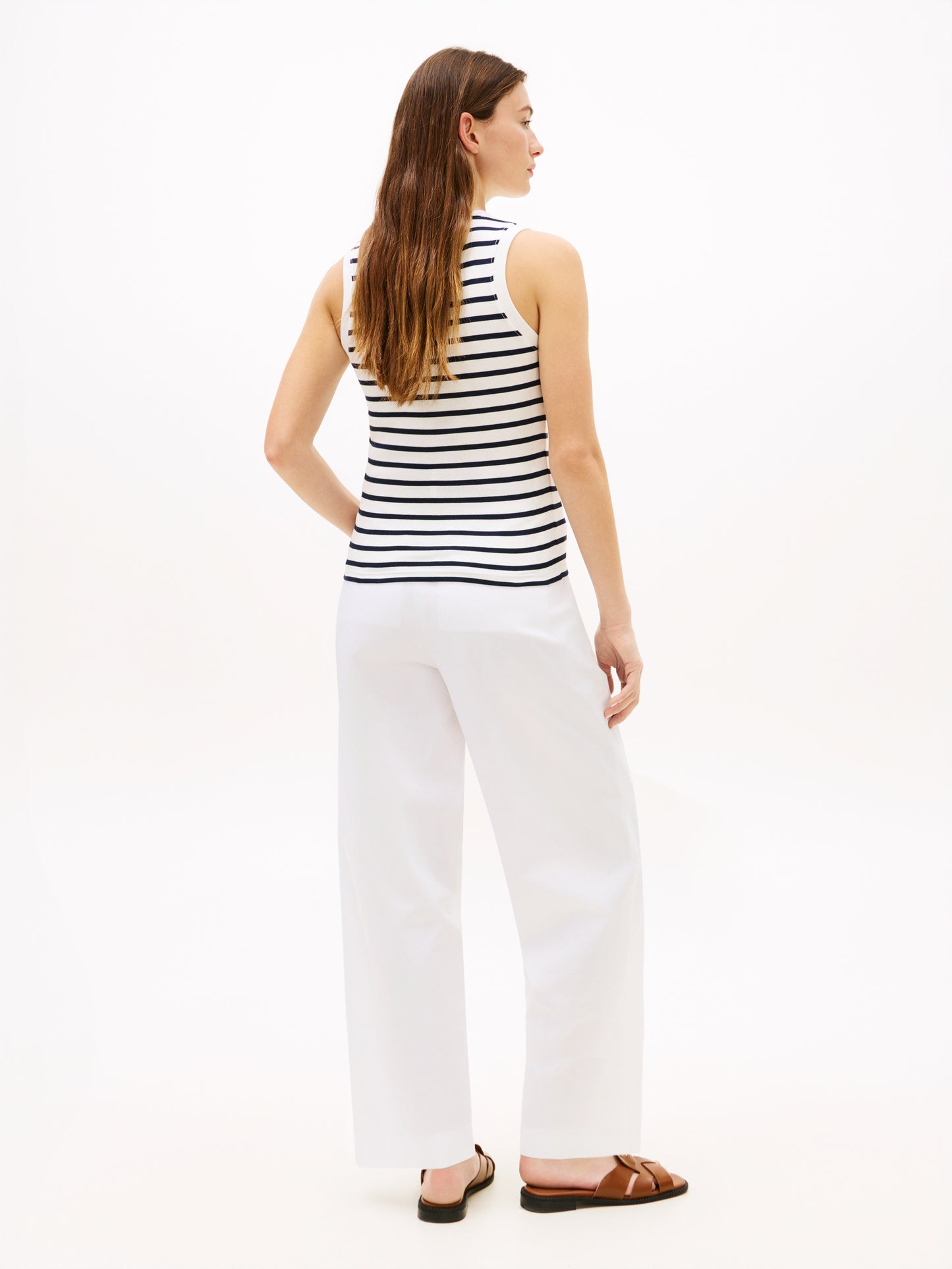 Tommy Hilfiger Slim Cody Tank Breton Stripe Ecru/Navy