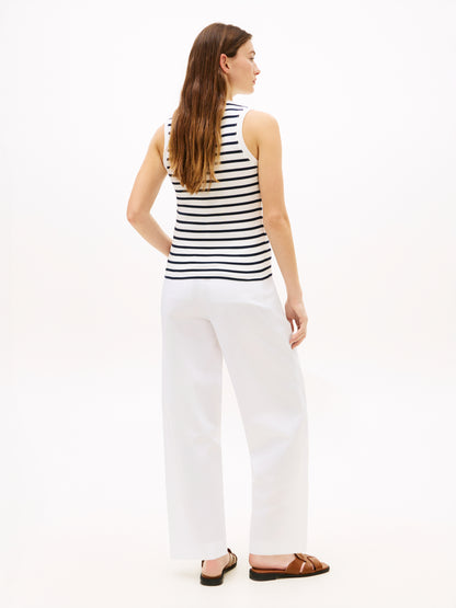 Tommy Hilfiger Slim Cody Tank Breton Stripe Ecru/Navy