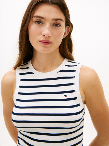 Tommy Hilfiger Slim Cody Tank Breton Stripe Ecru/Navy