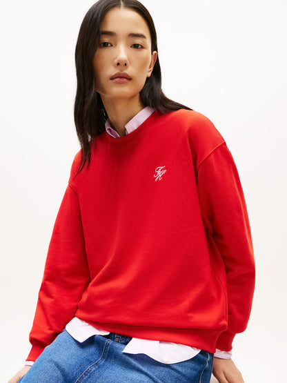 Tommy Hilfiger Script Sweatshirt Fireworks