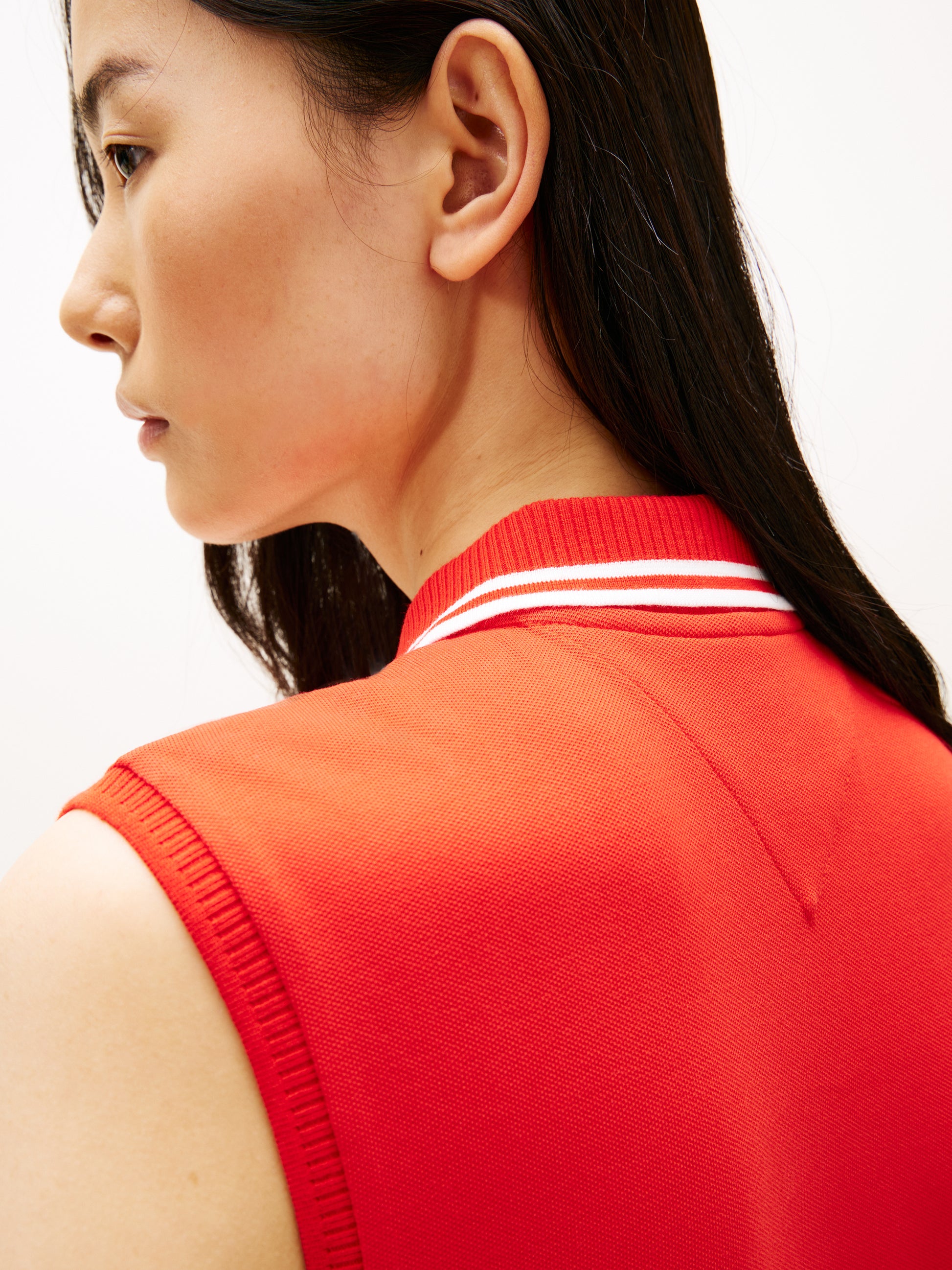 Tommy Hilfiger Pleated Polo Dress - Fireworks