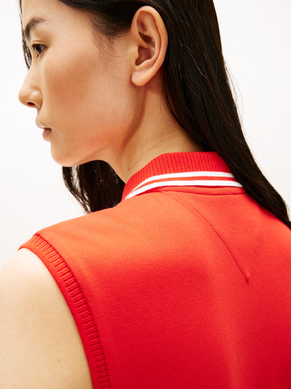 Tommy Hilfiger Pleated Polo Dress - Fireworks