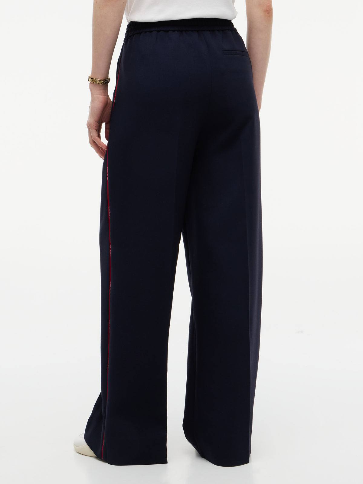Tommy Hilfiger Wide Leg Trousers Dark Blue