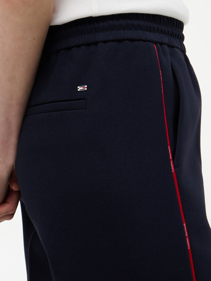 Tommy Hilfiger Wide Leg Trousers Dark Blue