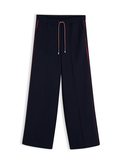 Tommy Hilfiger Wide Leg Trousers Dark Blue