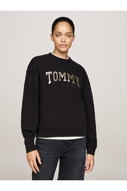 AW24 TH TJW Glitter Logo Sweatshirt