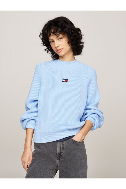 AW24 TH TJW Badge Mockneck Sweatshirt