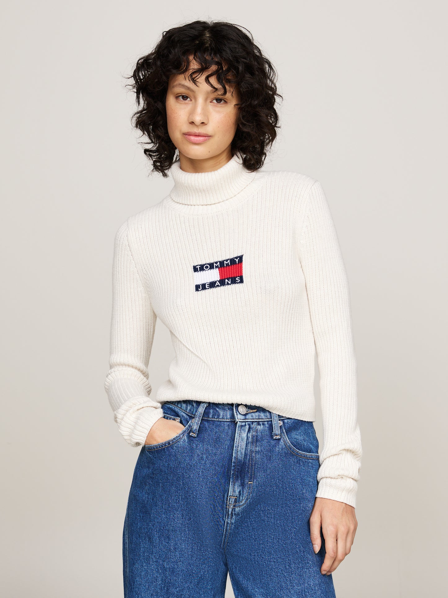 AW24 TH TJW Melange Turtleneck