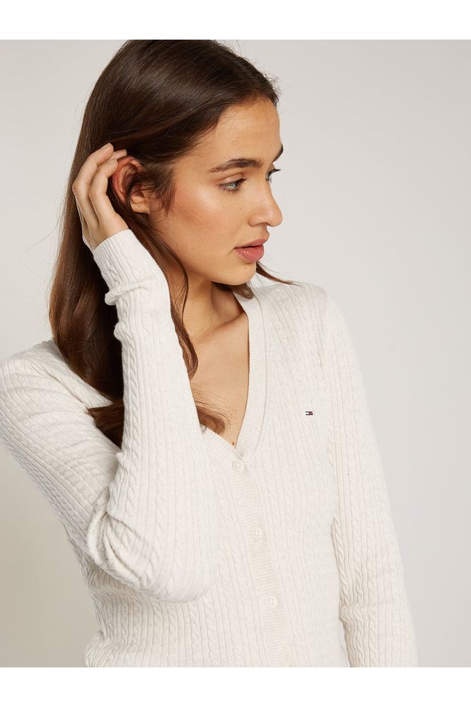 AW24 TH TJW Cable Essential Cardigan