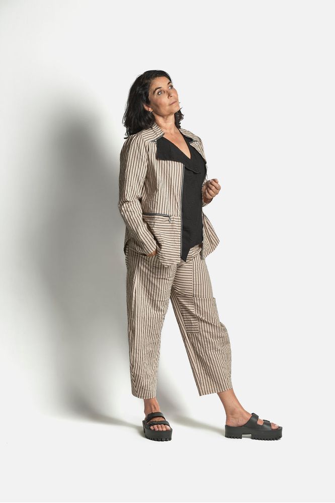 My Soul Crincle Balloon Trouser Sand