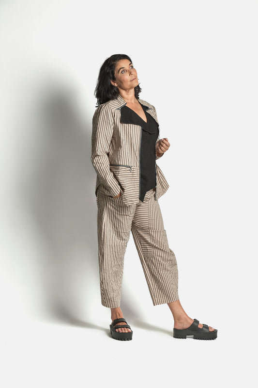 My Soul Crincle Balloon Trouser Sand