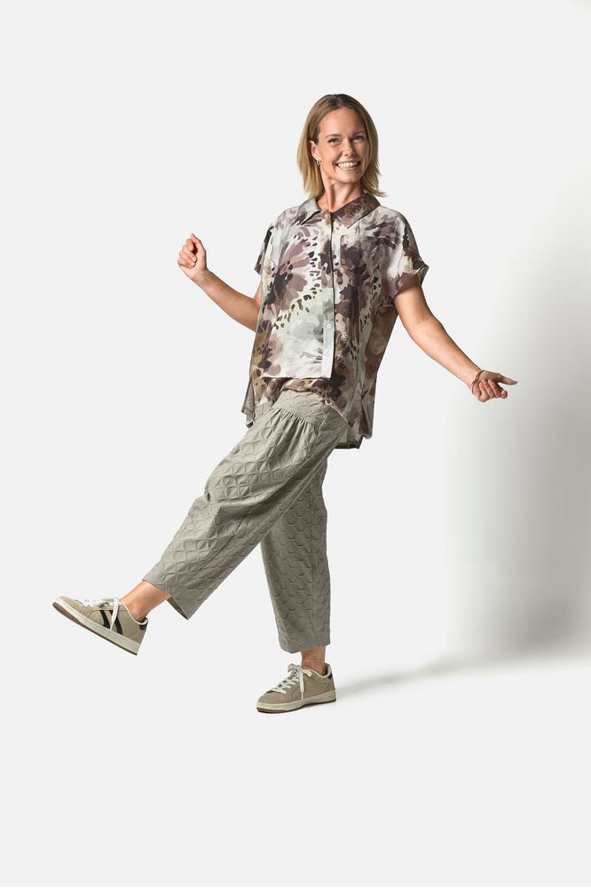 My Soul Bubble Wide Trouser Khaki