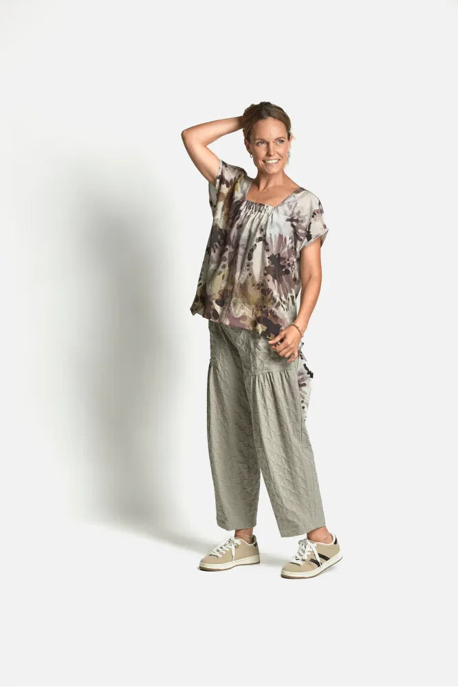 My Soul Bubble Wide Trouser Khaki