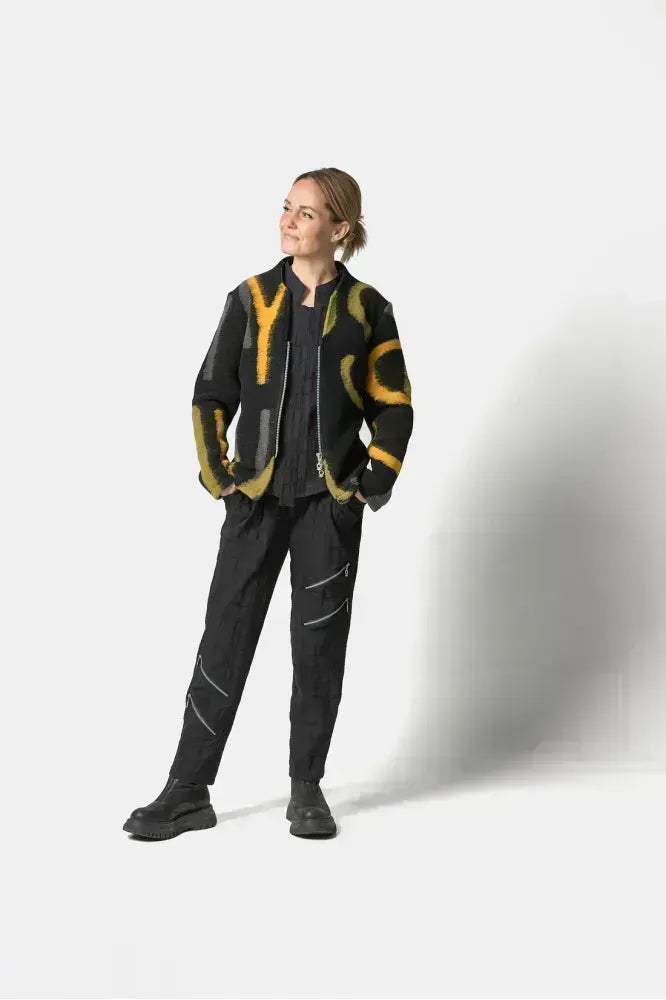 My Soul Bubble Slim Trousers Black