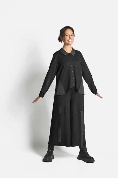 My Soul Print Blouse Black