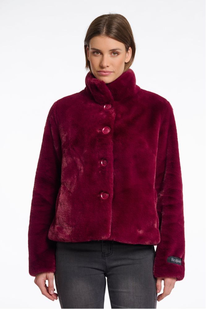 Rino & Pelle Vie Fake Fur Jacket Sugar Plum