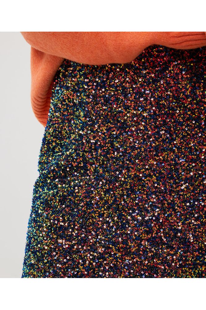 AW24 Esqual Long Sequins Skirt