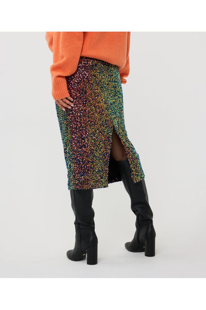 AW24 Esqual Long Sequins Skirt