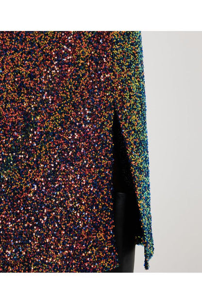 AW24 Esqual Long Sequins Skirt